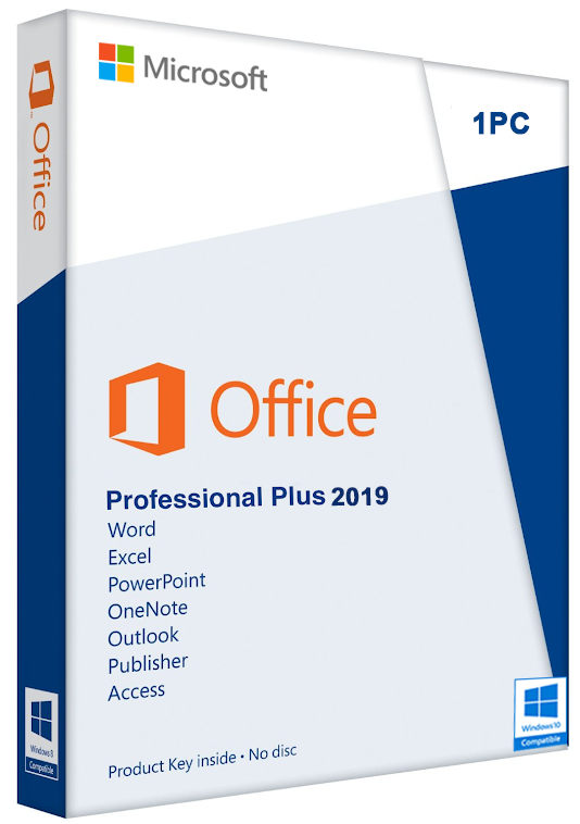 S1 OFFICE PROFESSIONAL PLUS 2019 FOR WINDOWS 1PC Lifetime