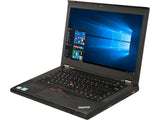 L13 Lenovo Grade B Laptop T430 Intel® Core™ i7-3520M Processor 4M Cache, up to 3.60 GHz 8 GB Memory 180 GB SSD 14.0" Windows 10 Pro 64-bit SKU: 235095