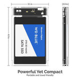 C2 2.5-Inch SATA to USB 3.0 Tool-Free Clear External Hard Drive Enclosure SKU: 010010