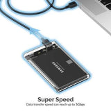 C2 2.5-Inch SATA to USB 3.0 Tool-Free Clear External Hard Drive Enclosure SKU: 010010