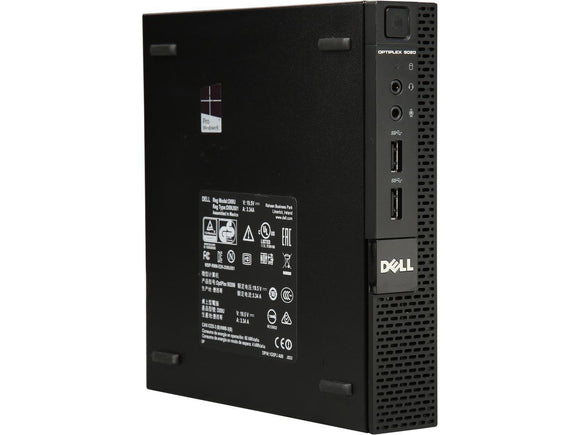 D5 DELL Grade A Desktop Computer 9020 Intel Core i3 4th Gen 4150T (3.00 GHz) 4 GB DDR3 120 GB SSD Windows 10 Pro 64-Bit