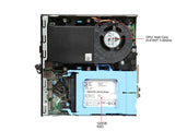 D5 DELL Grade A Desktop Computer 9020 Intel Core i3 4th Gen 4150T (3.00 GHz) 4 GB DDR3 120 GB SSD Windows 10 Pro 64-Bit