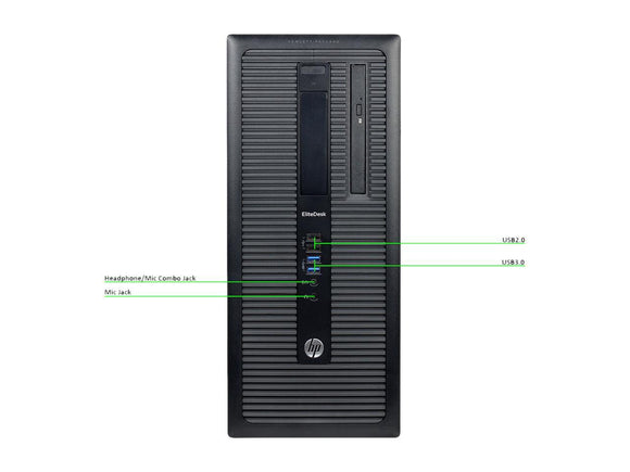 D28 HP A Grade Desktop Computer 800 G1 Intel® Core™ i7-4790 Processor 8M Cache, up to 4.00 GHz 16 GB 500 GB HDD Windows 10 Pro 64-Bit SKU: 416131