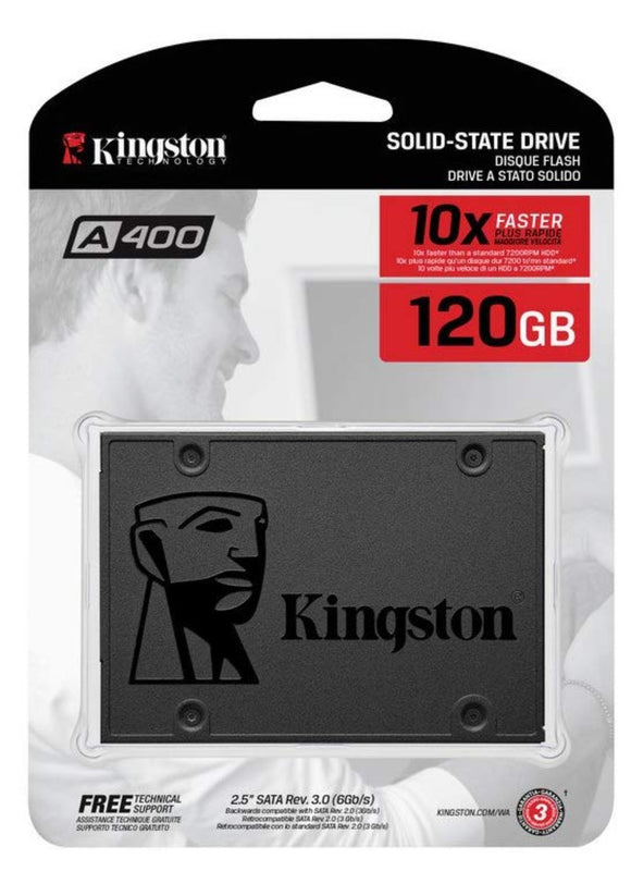 Kingston 120GB A400 SSD 2.5'' SATA 7MM 2.5-Inch SA400S37/120G Ultra Speeds