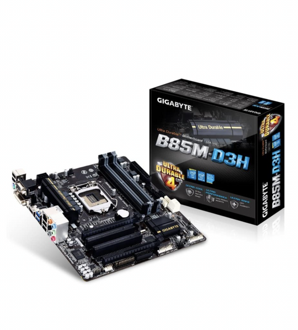GIGABYTE GA-B85M-D3H LGA 1150 Intel B85 HDMI SATA 6Gb/s USB 3.0 Micro ATX Intel Motherboard