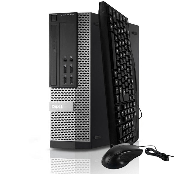 D29 DELL Grade A Desktop Computer 7010 Intel® Core™ i7-3770 Processor 8M Cache, up to 3.90 GHz 16 GB DDR3 480 GB SSD, WIFI, Bluetooth, DVD,Windows 10 Pro 64-bit, with Keyboard & Mouse SKU: 379120